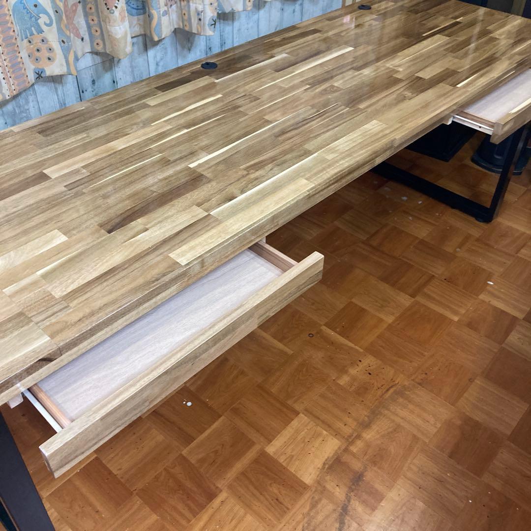 机 テーブル カウンター 幅200cm アカシア集成材