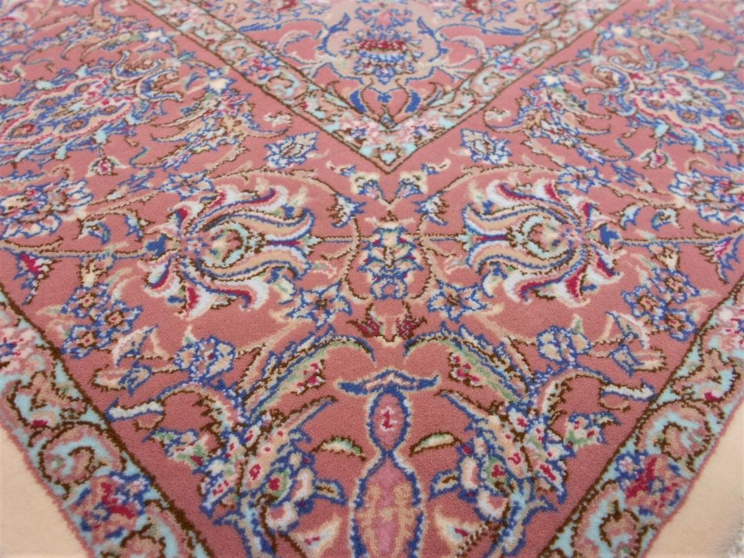専用！高密度！輝く 本場イラン産 絨毯！約150×225cm‐200721