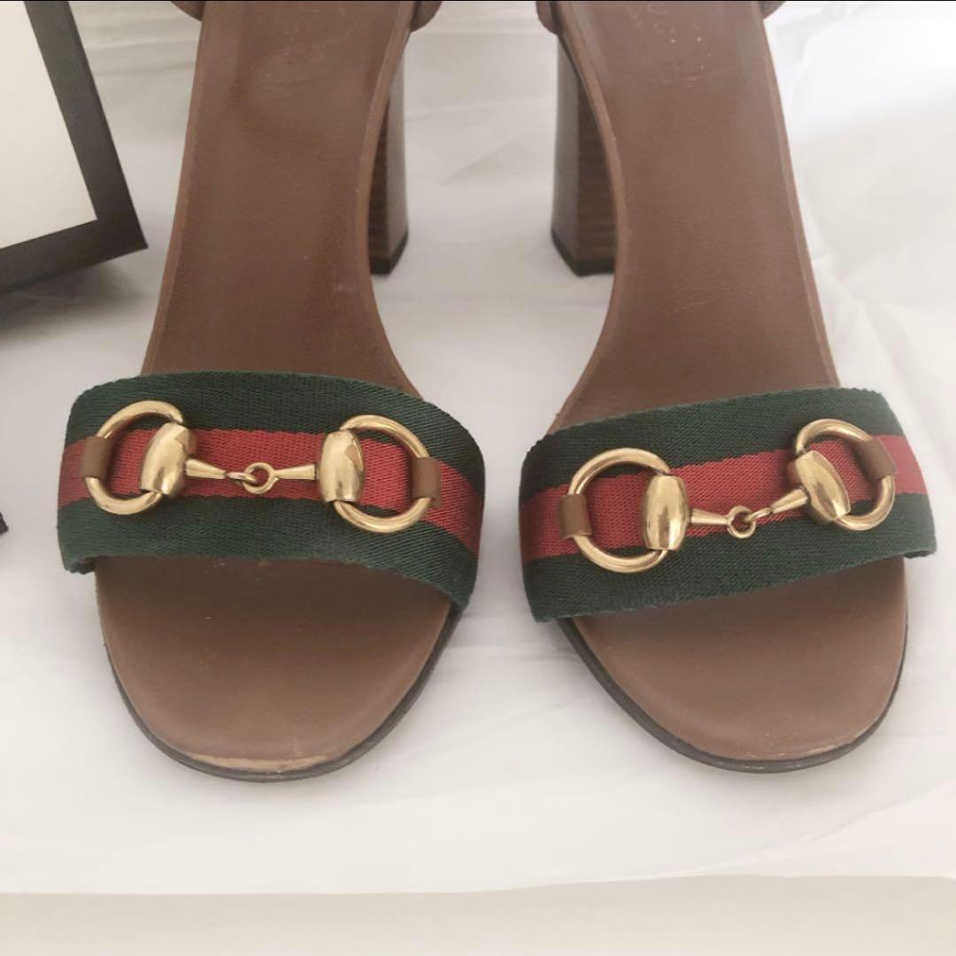 GUCCI グリーン・レッド サンダル