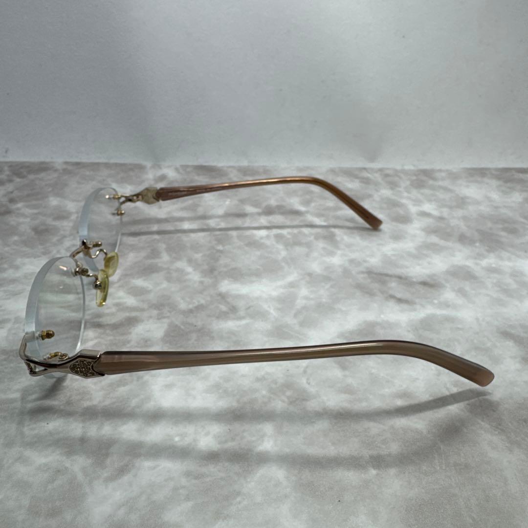 YVES SAINT LAURENT サンローラン リムレスメガネ 度付き眼鏡