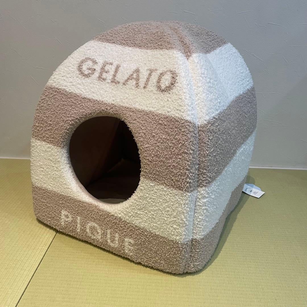 GELATO PIQUE 犬用ハウス ストライプ