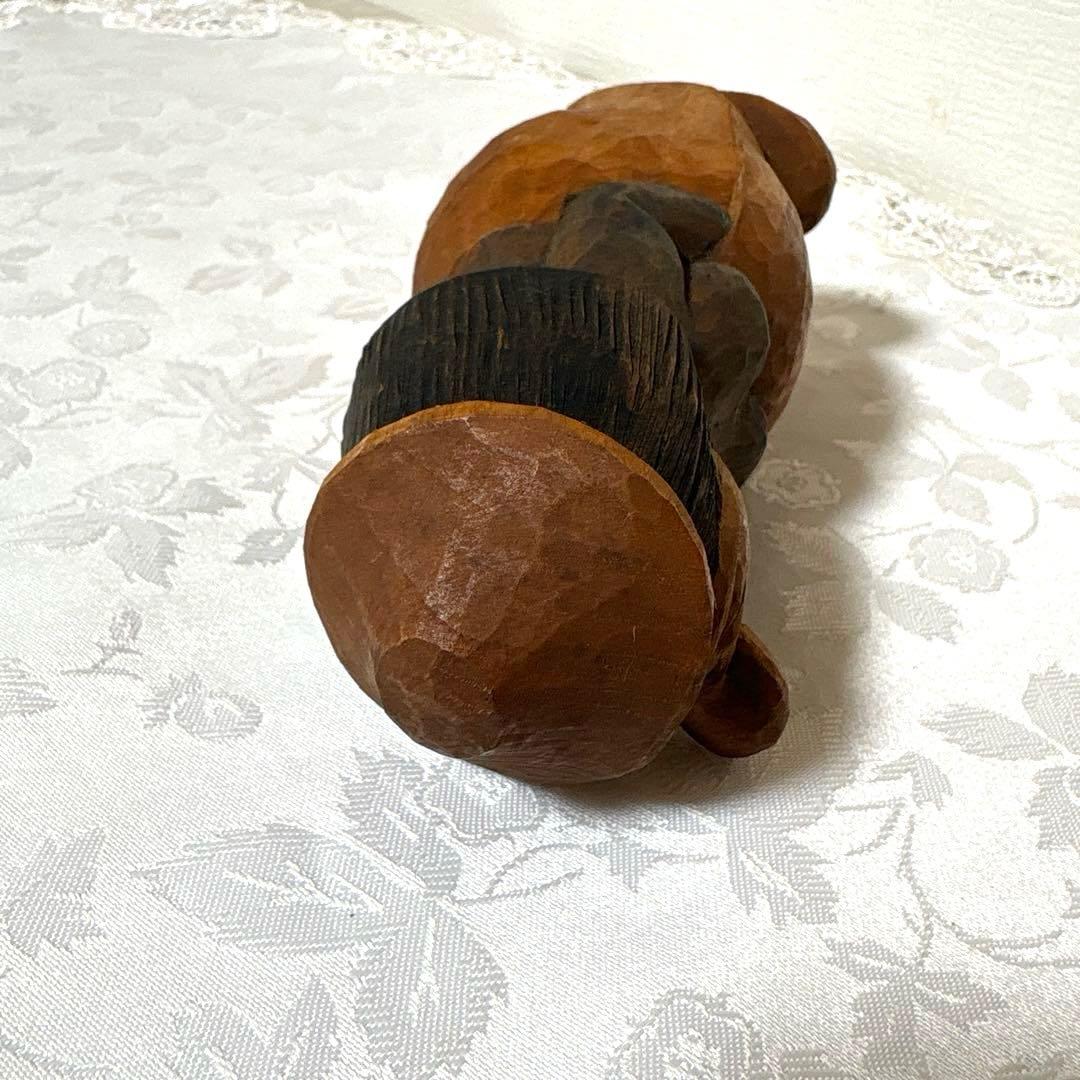 スウェーデン　手彫り　木彫置物　 人形　ヨーロッパ　木彫　工芸品美術品ビンテージ