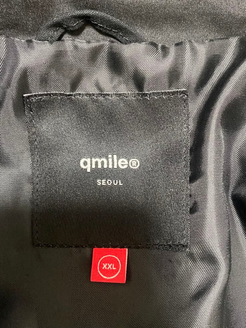 qmile スノーボードジャケット パンツ セット XXL 紫/黒