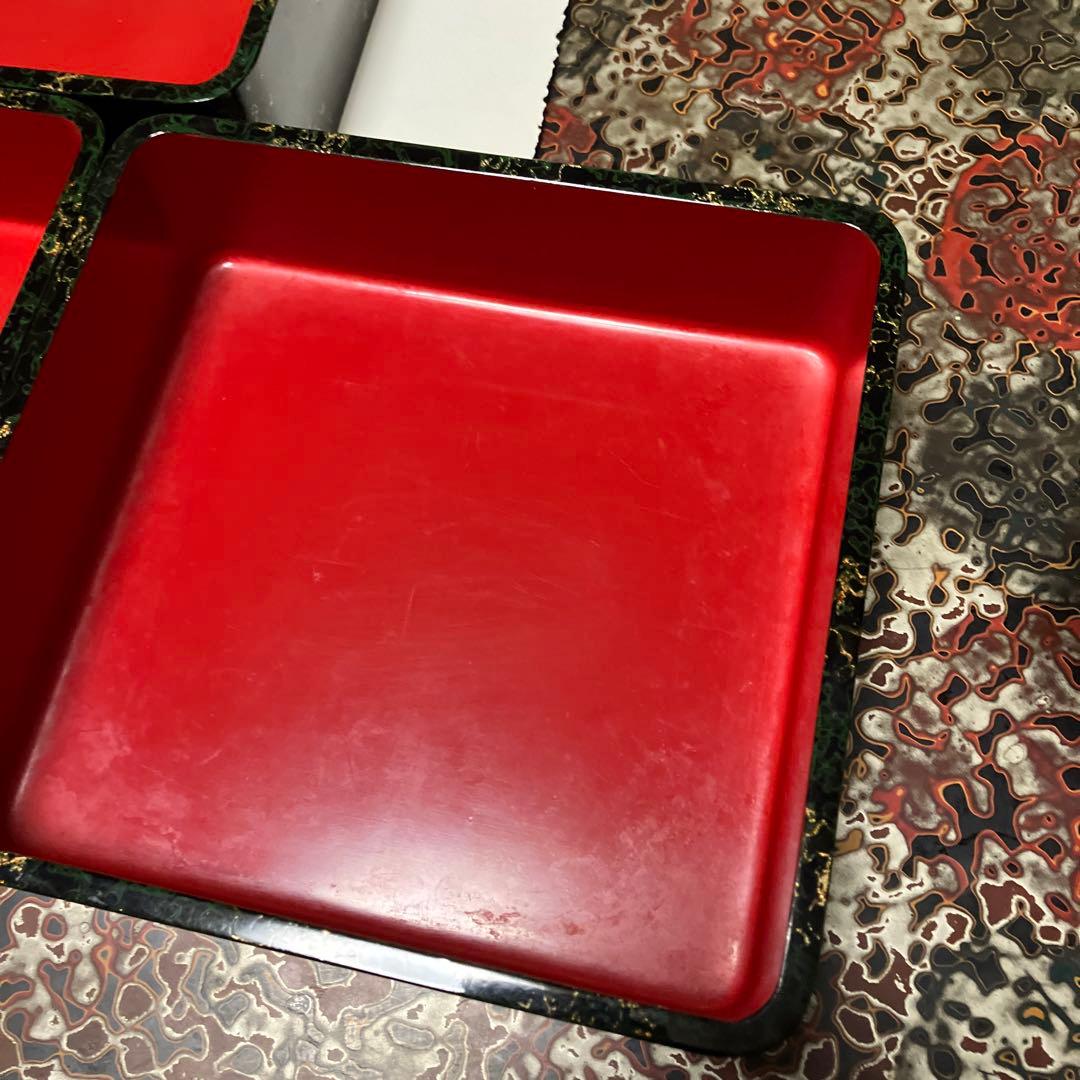 津軽塗り 重箱 箱付き