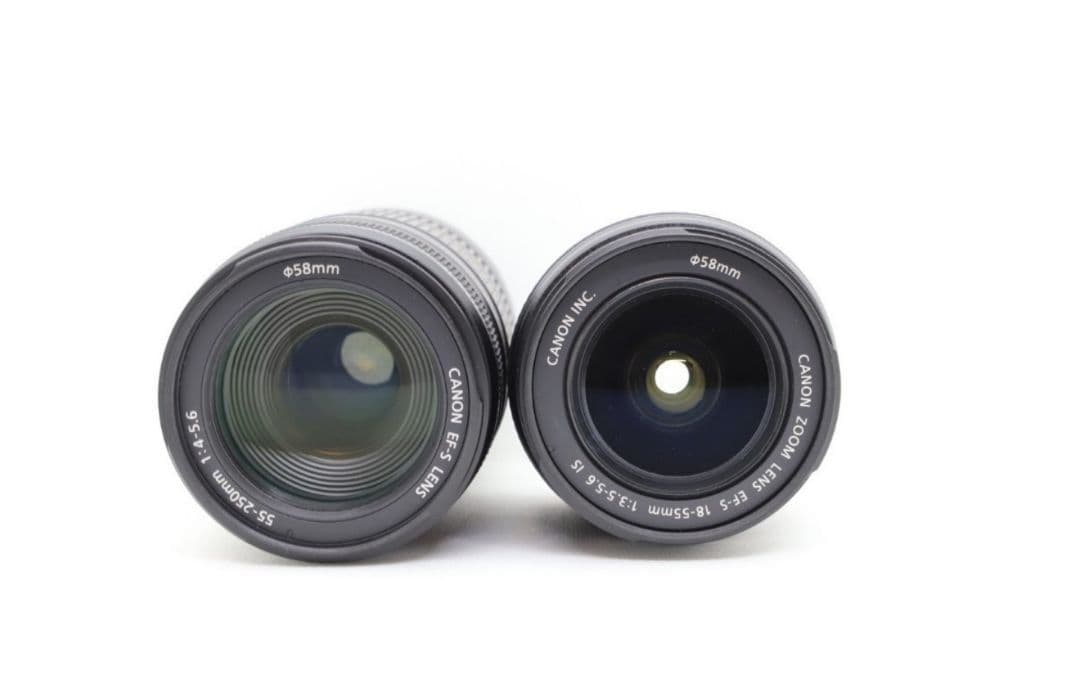 【Wレンズ】Canon EF-S18-55mm IS & 55-250mm IS