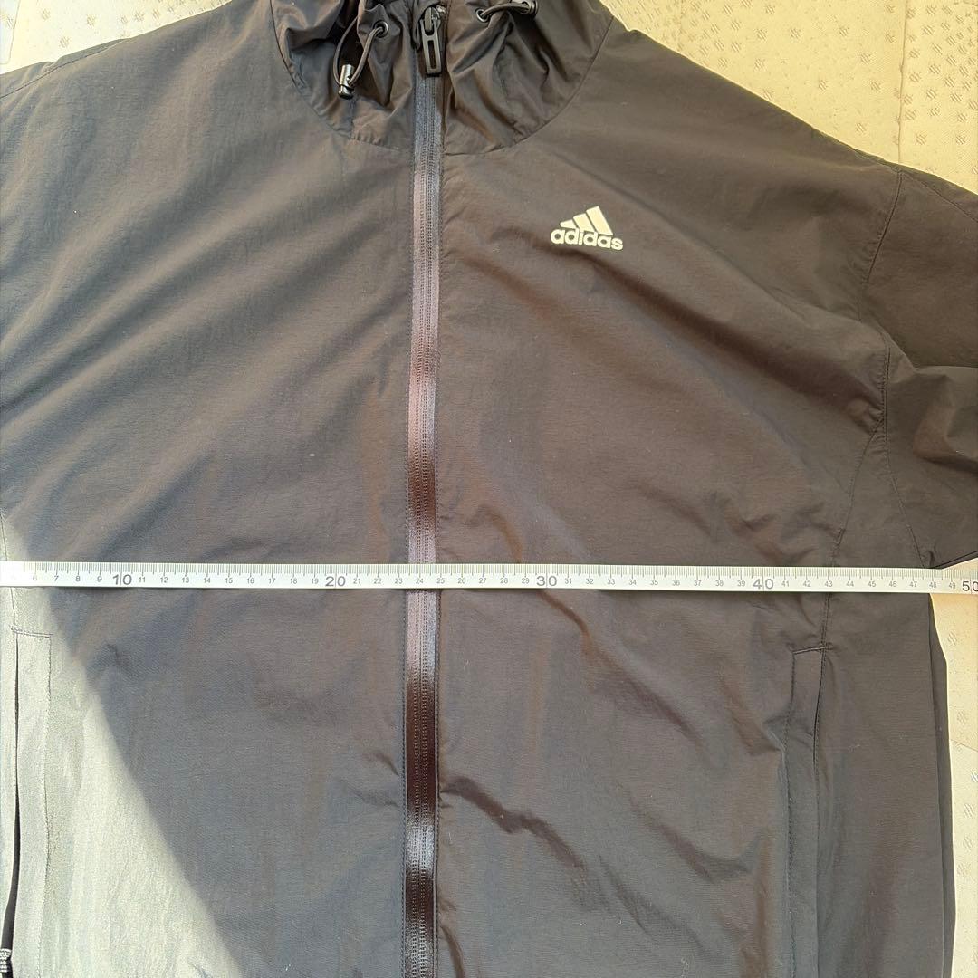 adidas ジャージ上下セット 黒 フード付き　レディース　S