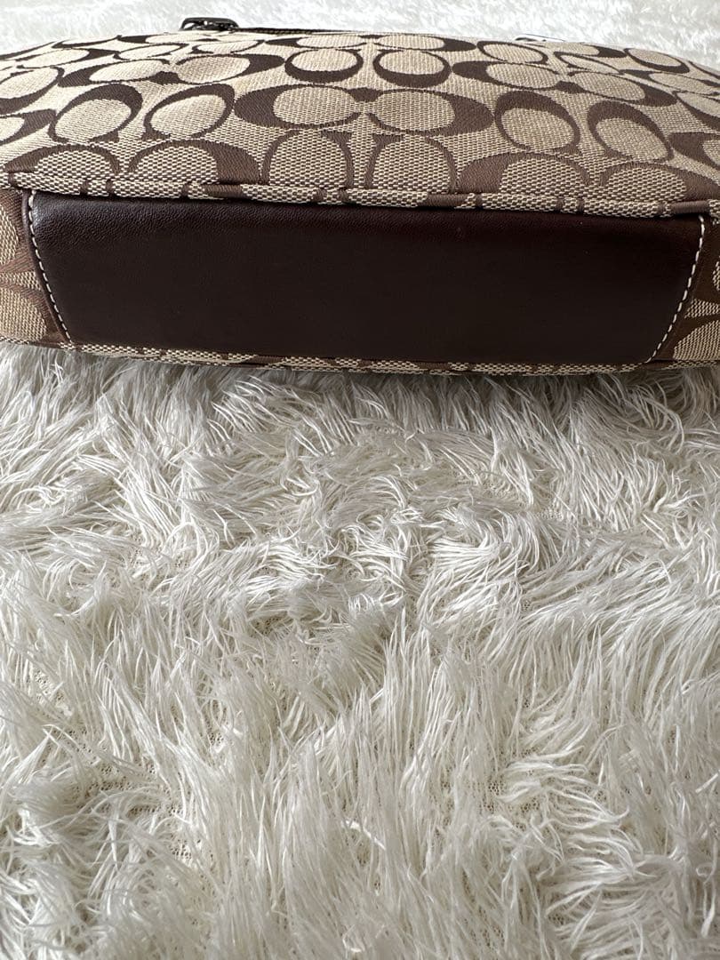 美品 COACH シグネチャー ホーボー ワンショルダー ショルダーバッグ