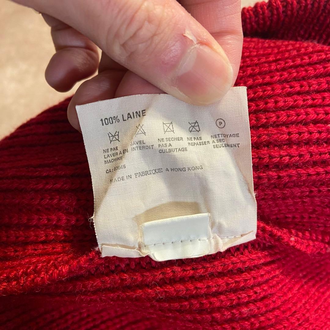 90s patagonia シャモニーガイドセーター レッド XL ウールニット