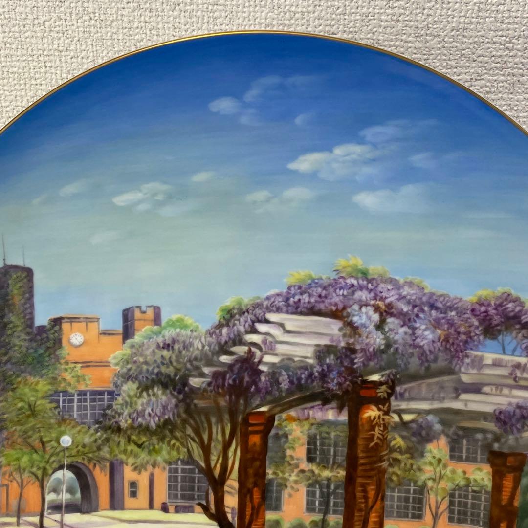 ノリタケ 飾り絵大皿 ヴンテージ 絵柄 当時のノリタケの森？