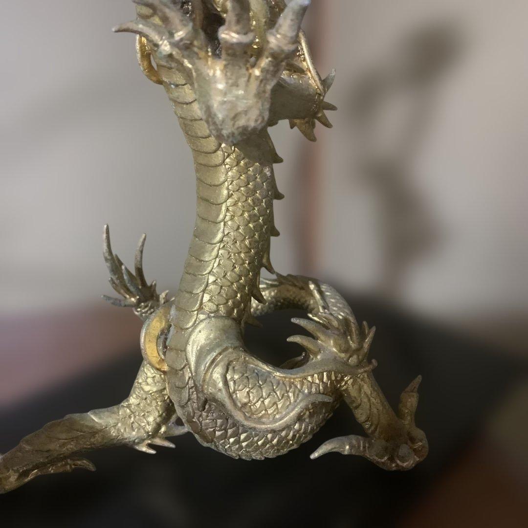 龍 置物 風水　金色　 ルチル球 水杯　 開運 金運 厄祓い 　インテリア