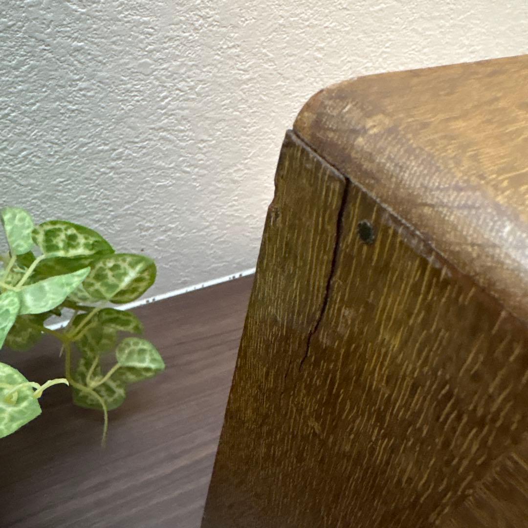 木製レターケース　引き出し　6段収納　昭和レトロ　書類入れ　小物入れ　書類ケース