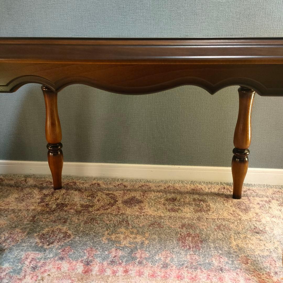 【CONS】カリモク家具 ローテーブル クラシック ろくろ脚