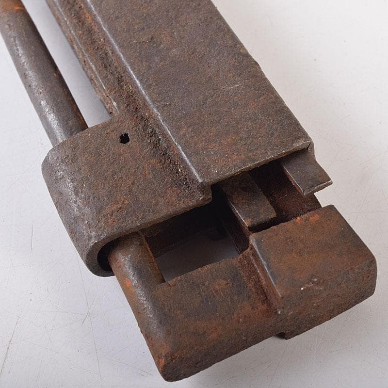 古民具　古鉄　古い錠前　鍵　2点　V　R8682