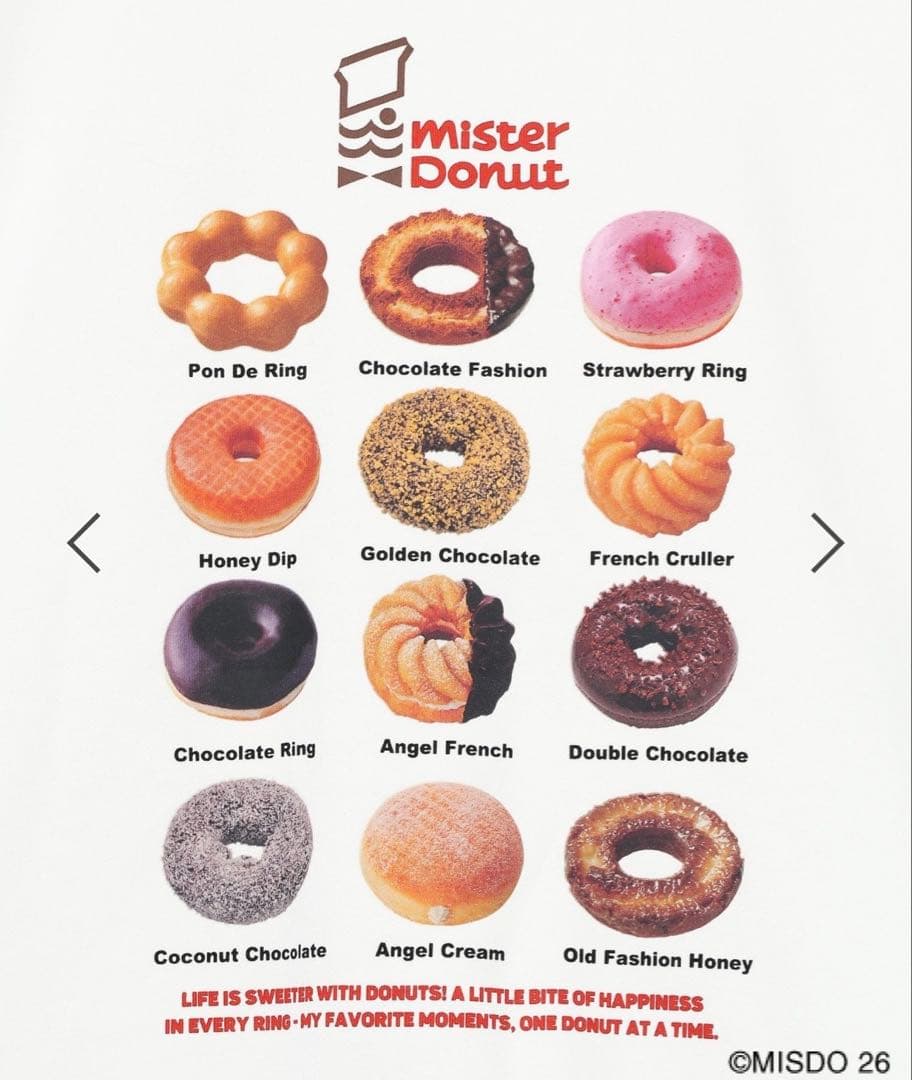 LEPSIM×Mister Donut フォトクルースウェット オフホワイト