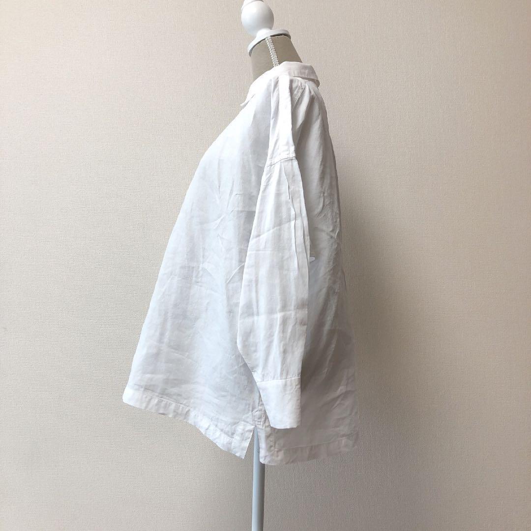 ARTS&SCIENCE★ブラウス★シャツ★ヘンプ100%★ホワイト★サイズ1