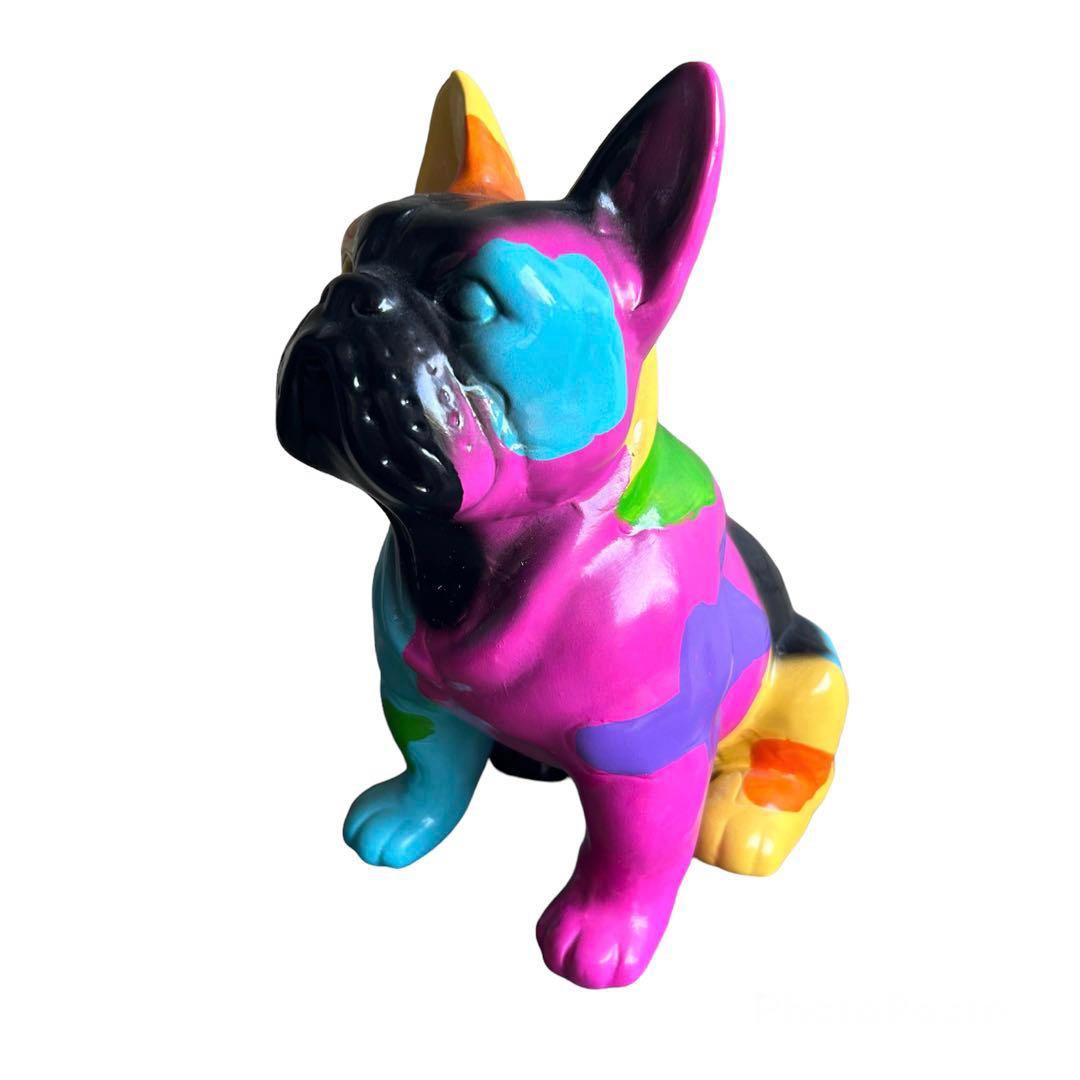 カラフルで可愛い(๑˃̵ᴗ˂̵)✨‼️❤️KARE DESIGN❤️ブルドッグ貯金箱