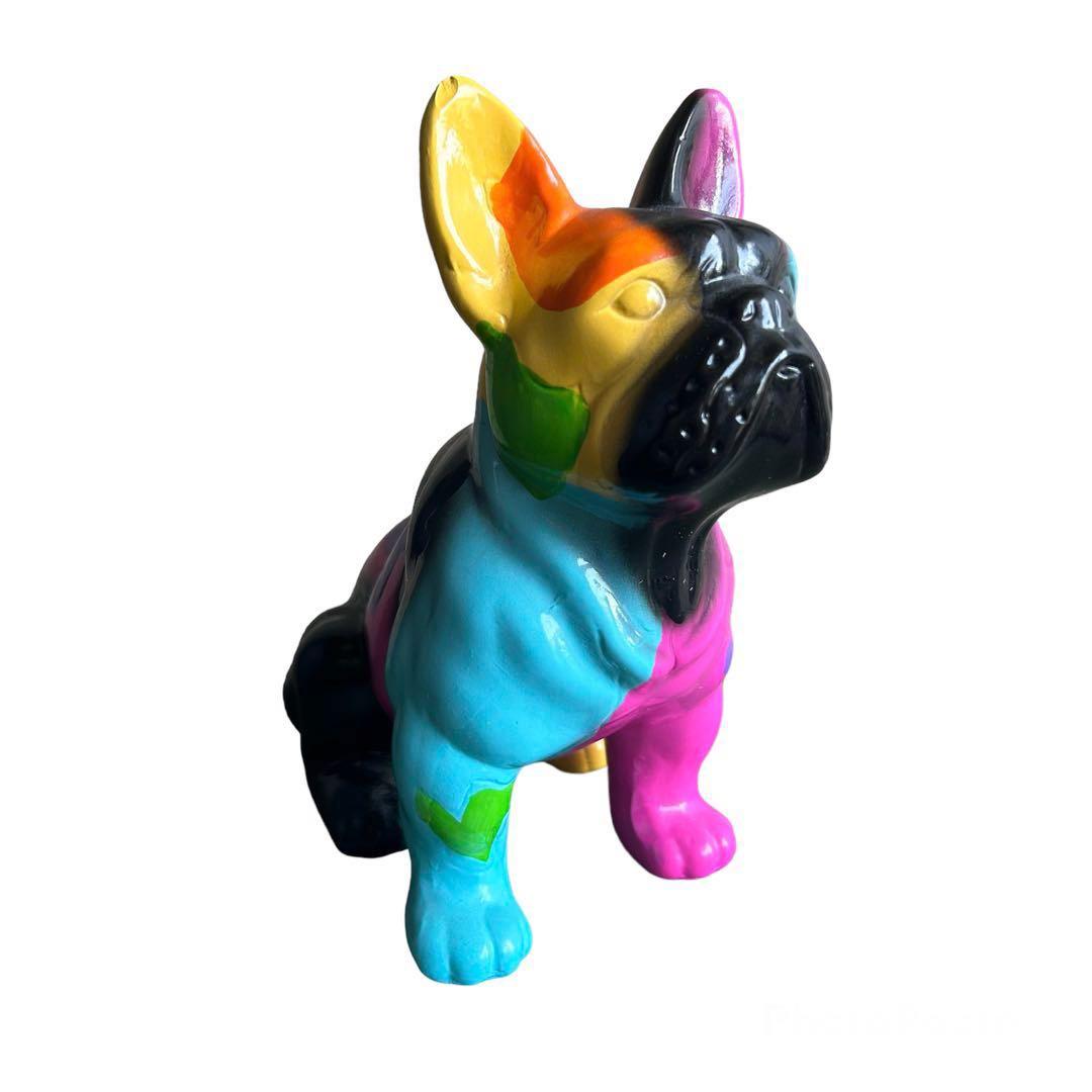 カラフルで可愛い(๑˃̵ᴗ˂̵)✨‼️❤️KARE DESIGN❤️ブルドッグ貯金箱
