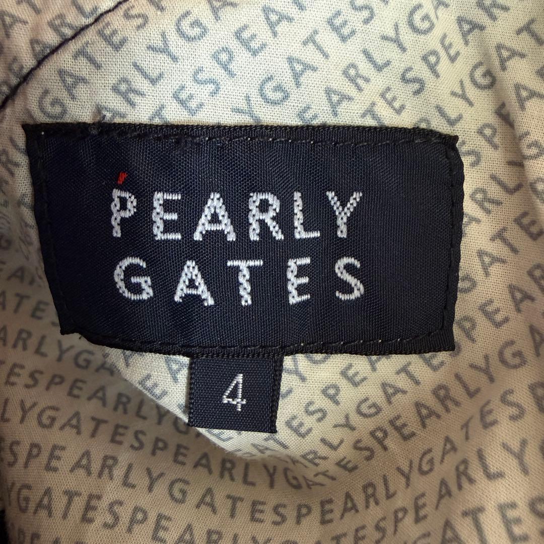 パーリーゲイツ　パンツ　M〜L相当　紺　濃紺　ネイビー　コットン素材　生地厚