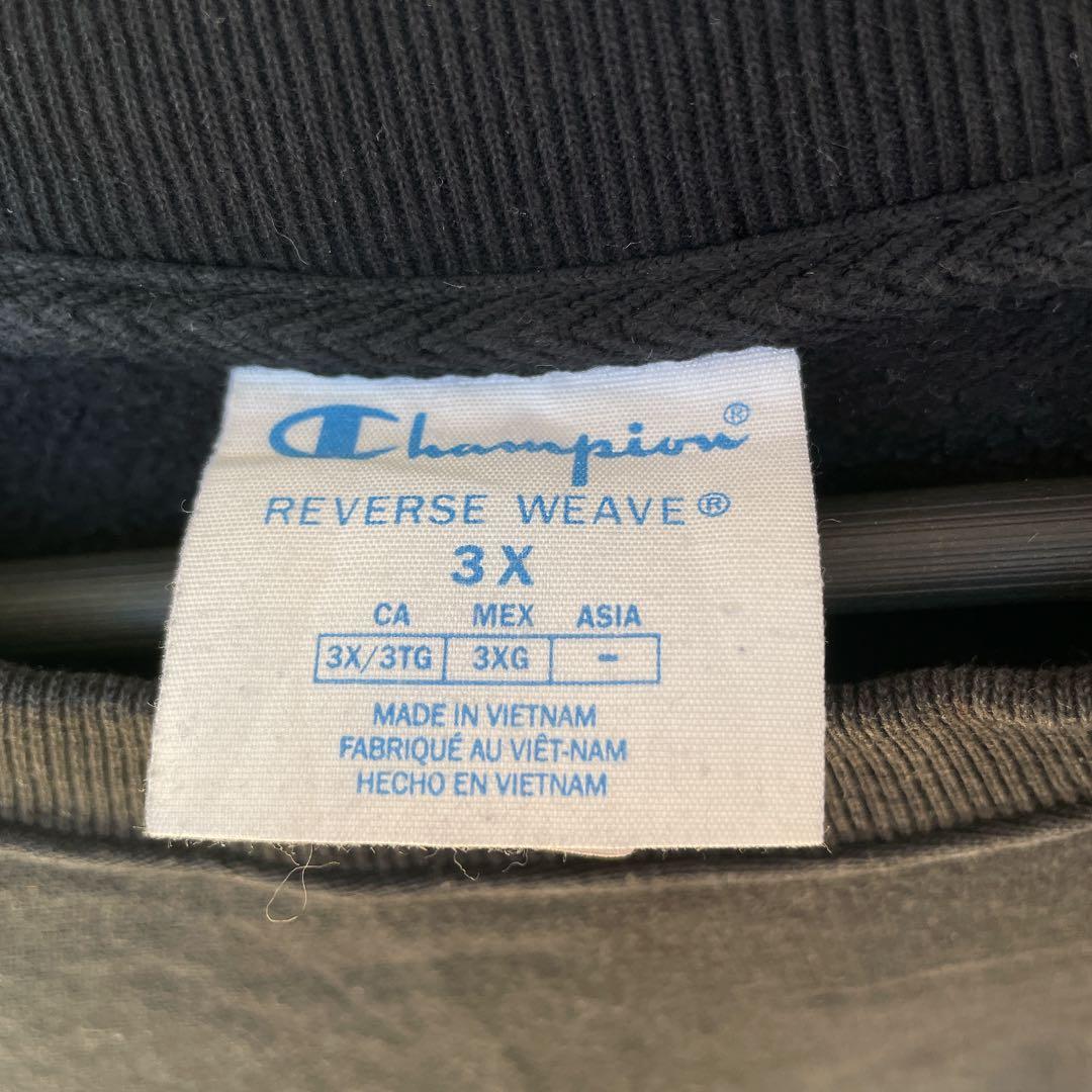 Champion チャンピオン リバースウィーブ ブラック ３Ｘトレーナー