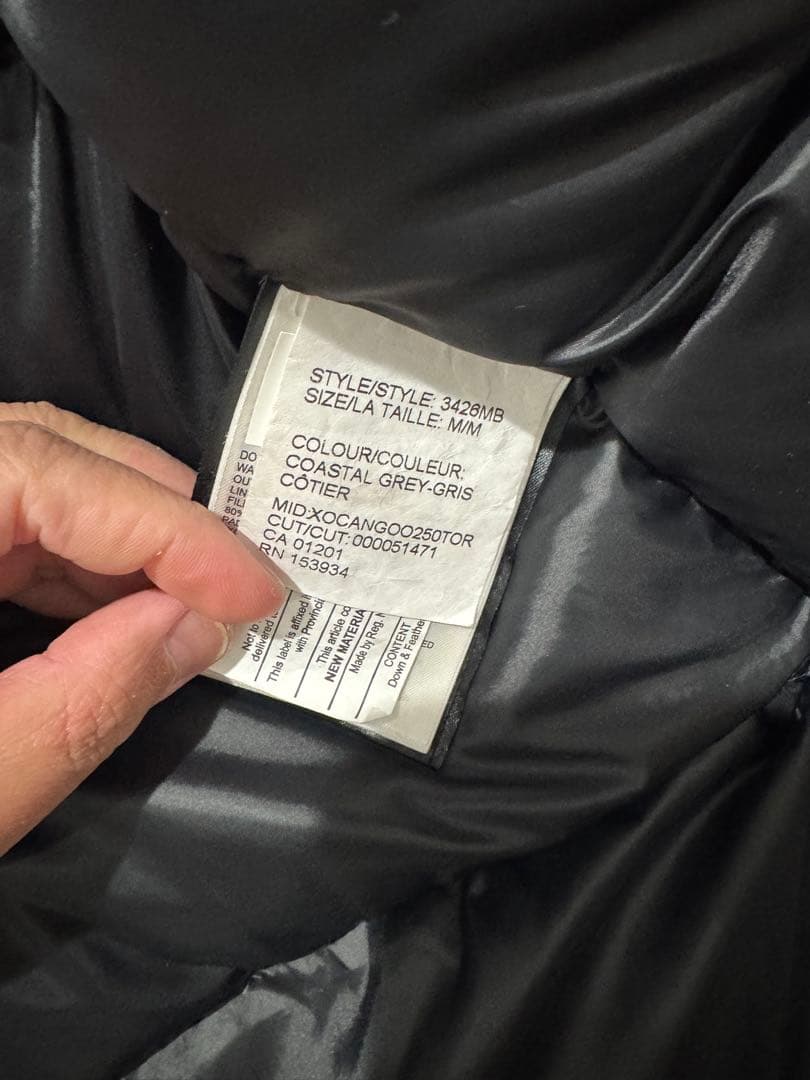 【美品 1番人気Ｍサイズ】カナダグース ブラックレーベル