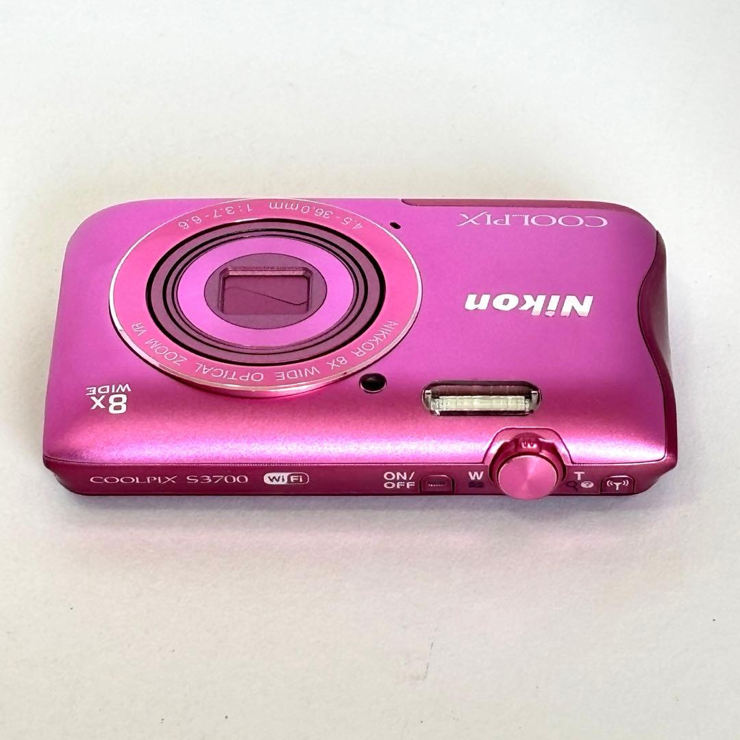 【美品】Nikon COOLPIX S3700 ニコン デジカメ　SDカード付
