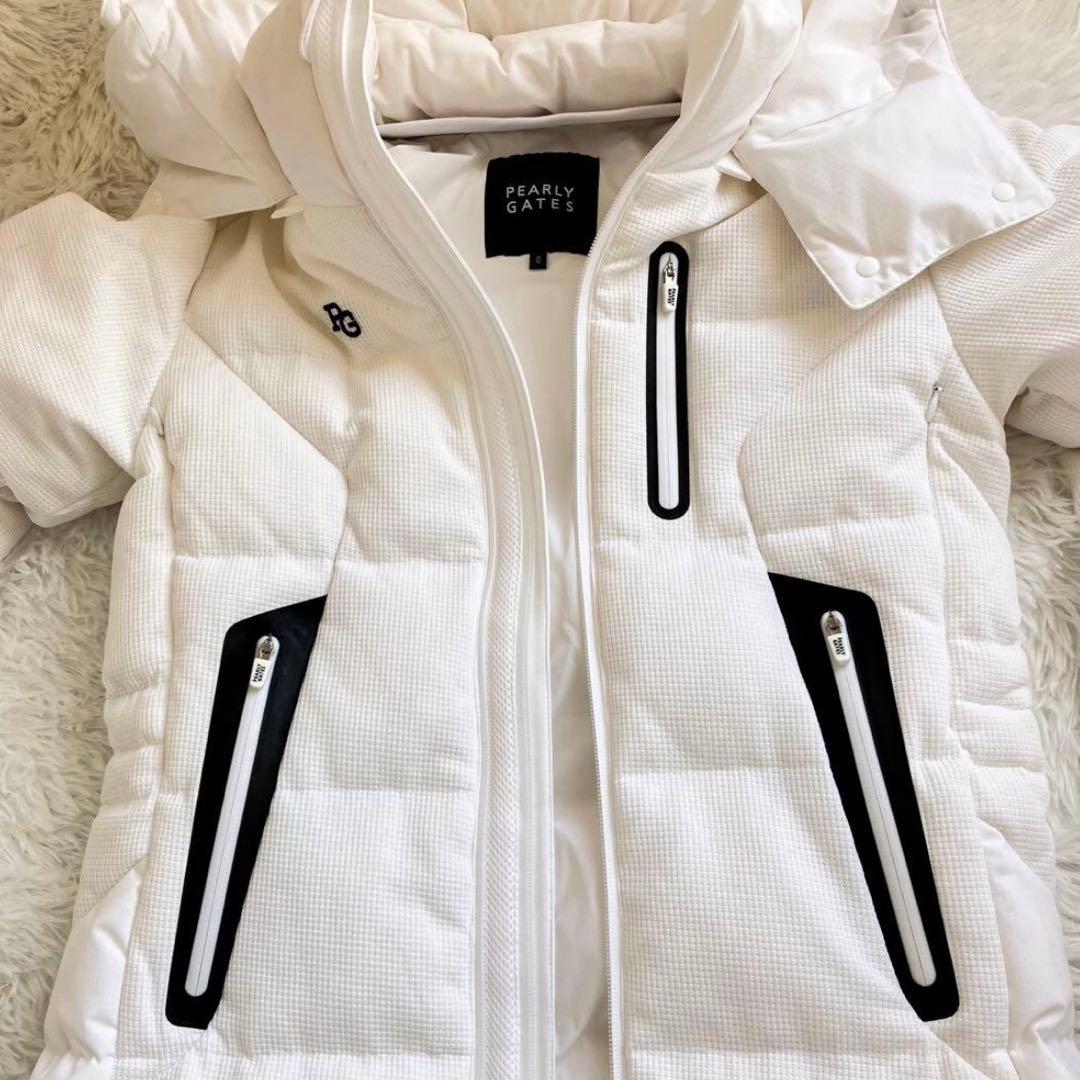 新品タグ付き　パーリーゲイツ　ダウンコート　　ホワイト　0サイズ