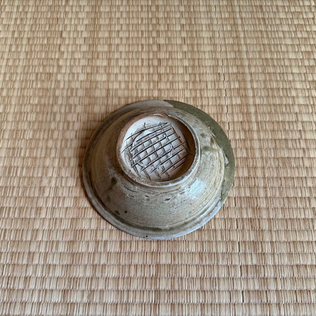 古瀬戸 高台おろし皿 卸皿 中皿 鎌倉時代 灰釉 山茶碗 陶片 古美術 骨董