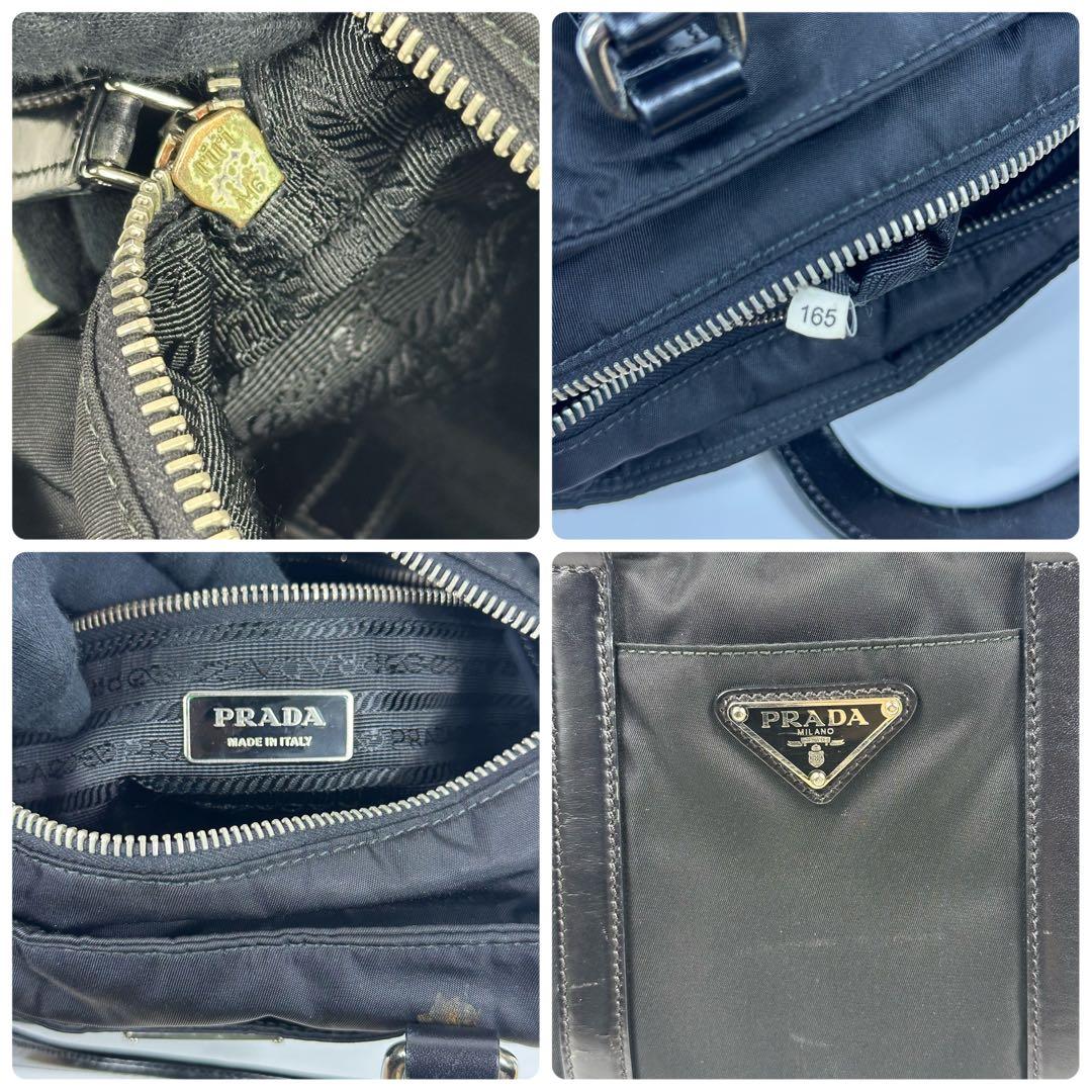 PRADA 2way ミニバッグ 3角ロゴ ナイロンレザー