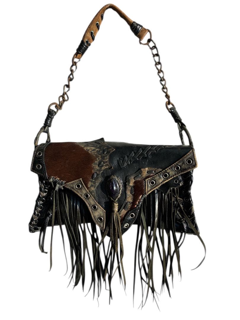 値下げ　美品　希少品　KMRii レザーショルダー バッグ