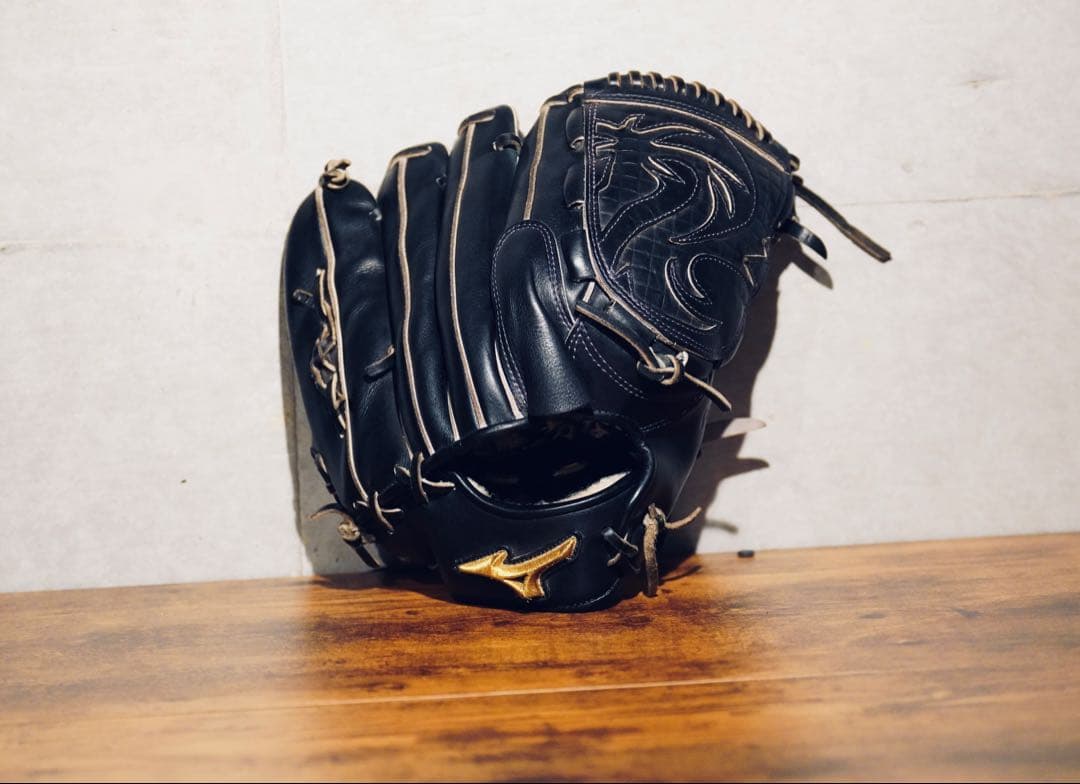 ℹ*︎様 の*り様 ミズノプロ Mizuno Pro 硬式 投手用 グラブ ブラ