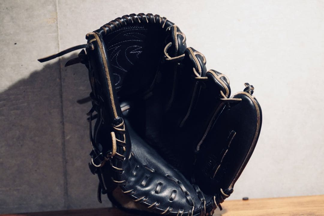 ℹ*︎様 の*り様 ミズノプロ Mizuno Pro 硬式 投手用 グラブ ブラ