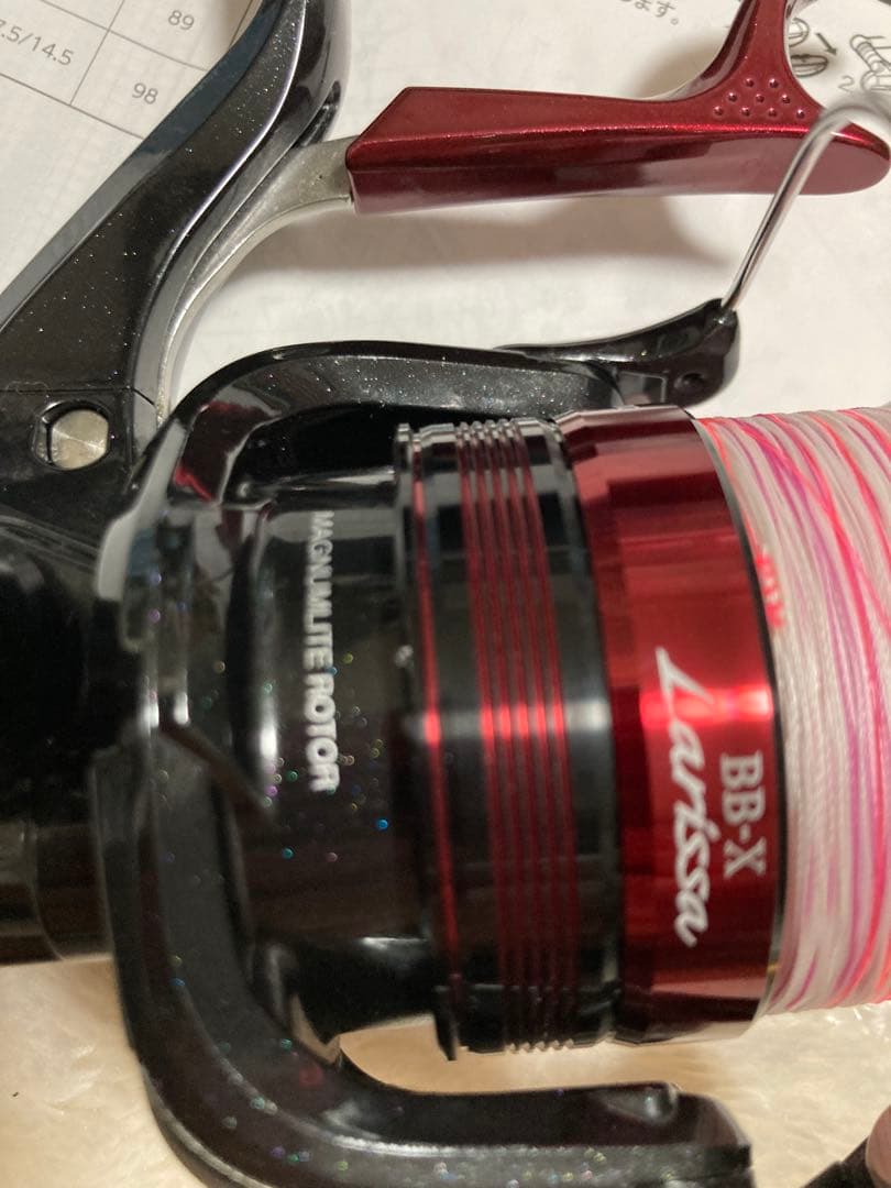 スピニングリール C3000 シマノ　ラリッサ　レバーブレーキ付き