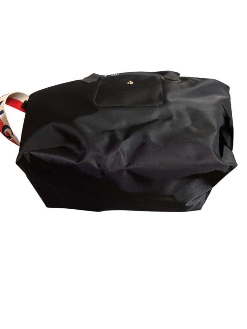 LONGCHAMP ショルダーバッグ 黒　別購入したストラップ込み