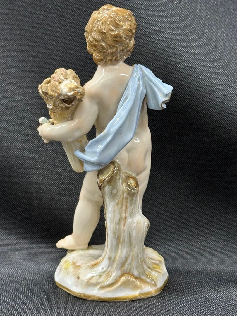 【ダメージ品】meissen マイセン　四季の寓意　夏　フィギュリン　置物