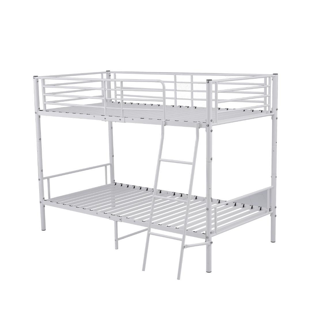 二段ベッドロフトベッド シングルベッド パイプ 耐震 耐荷重150kg