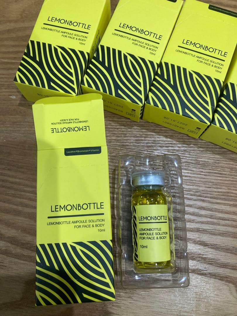 5本【即日発送】最安値・韓国発の脂肪溶解LEMONBOTTLE箱無し