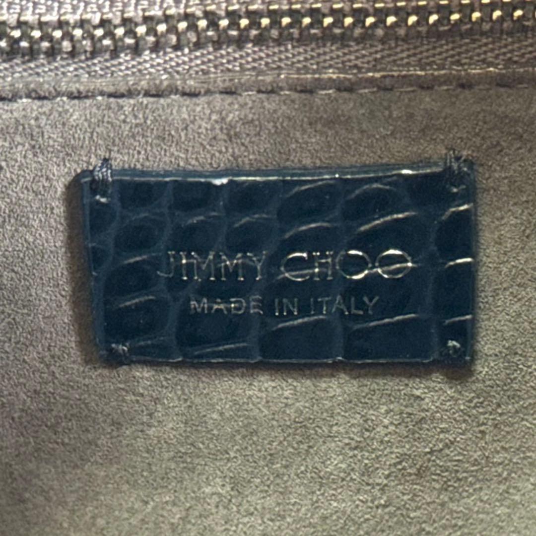専用品JIMMY CHOO VARENNE クロコ型押し 2WAYバッグ