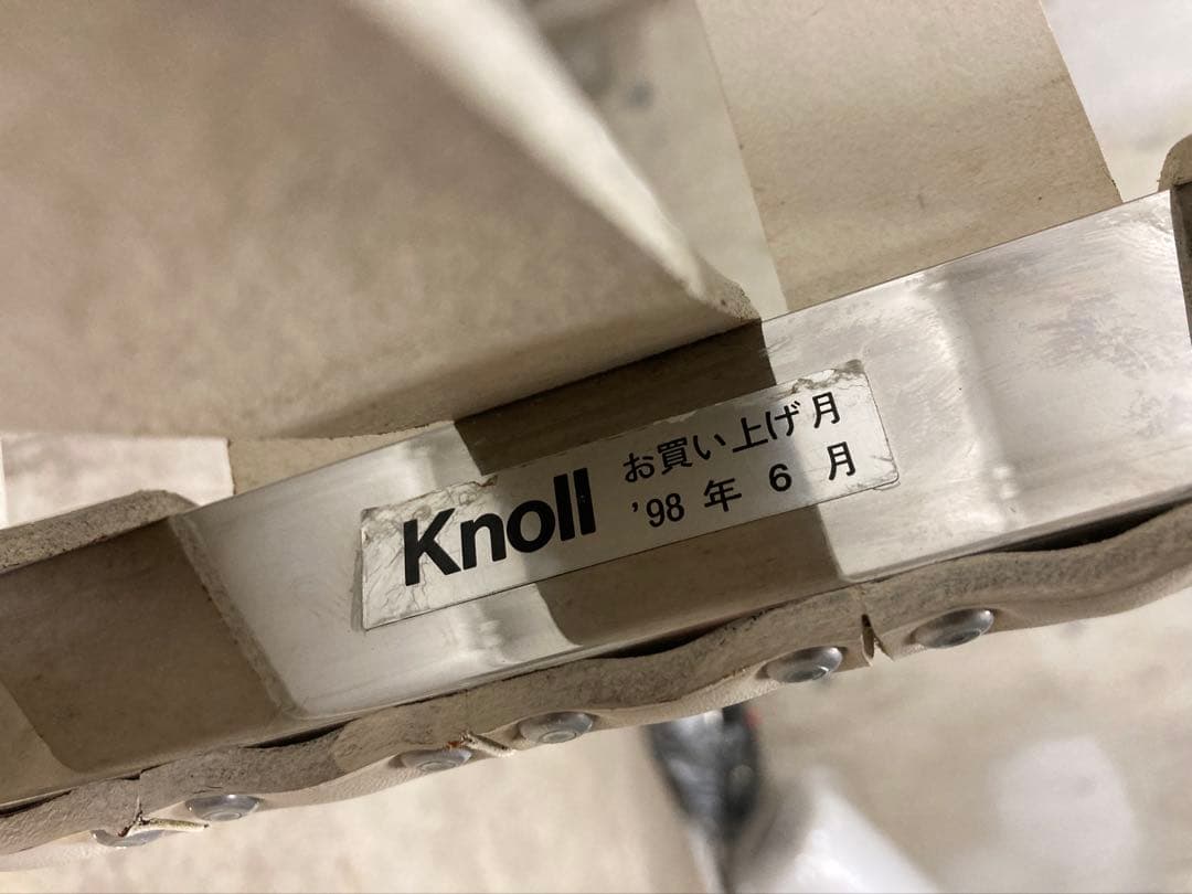 定価160万! 名作 良品 正規Knoll 白 バルセロナ チェア②オットマン