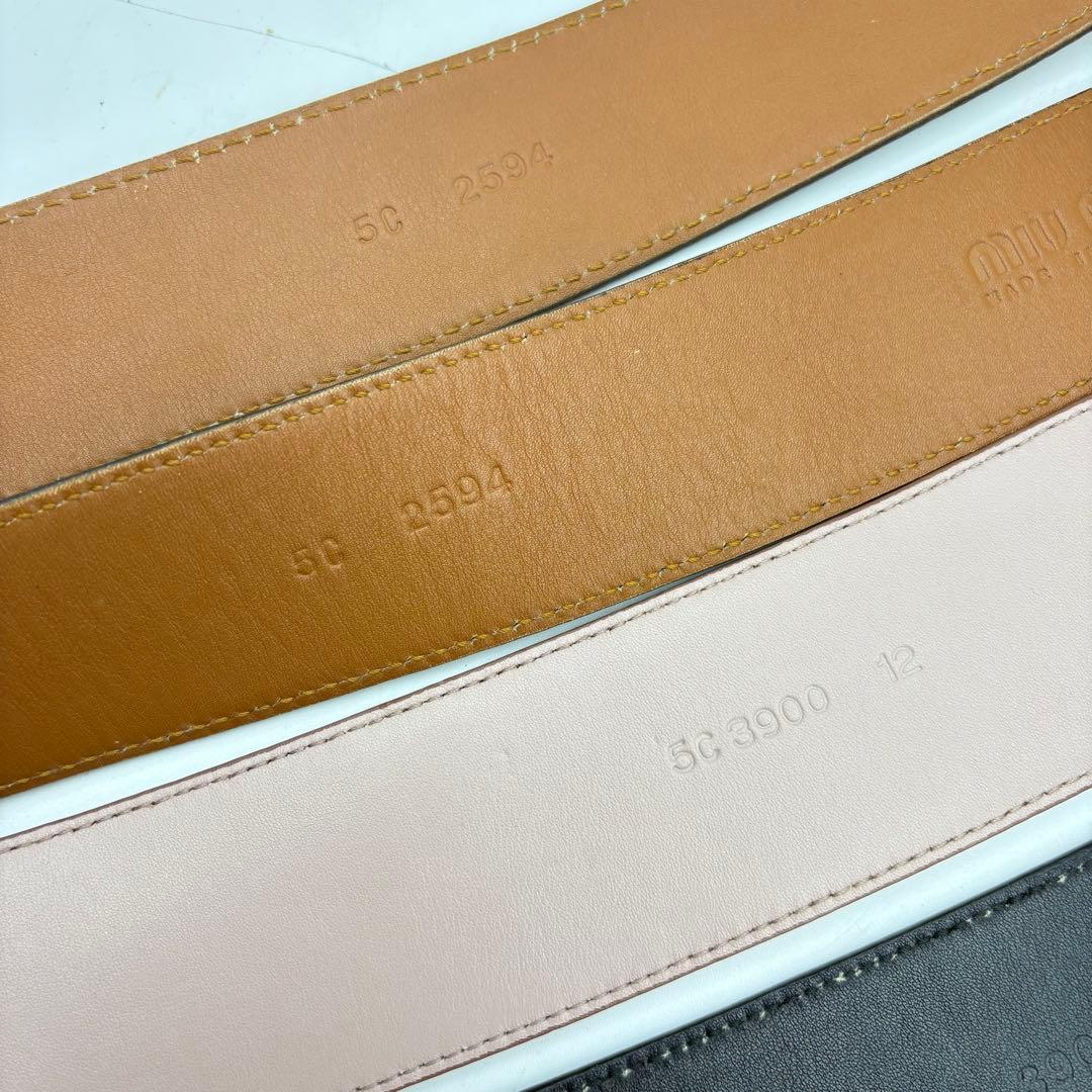 ルイヴィトン ロエベ ミュウミュウ ベルト まとめ売り 0704-S6397t