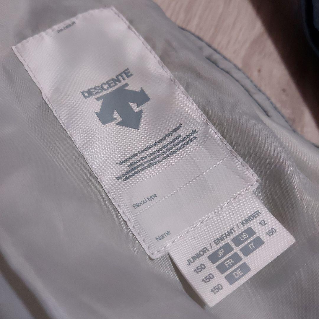 デサント　スキーウエア　150cm オフホワイト&ネイビー