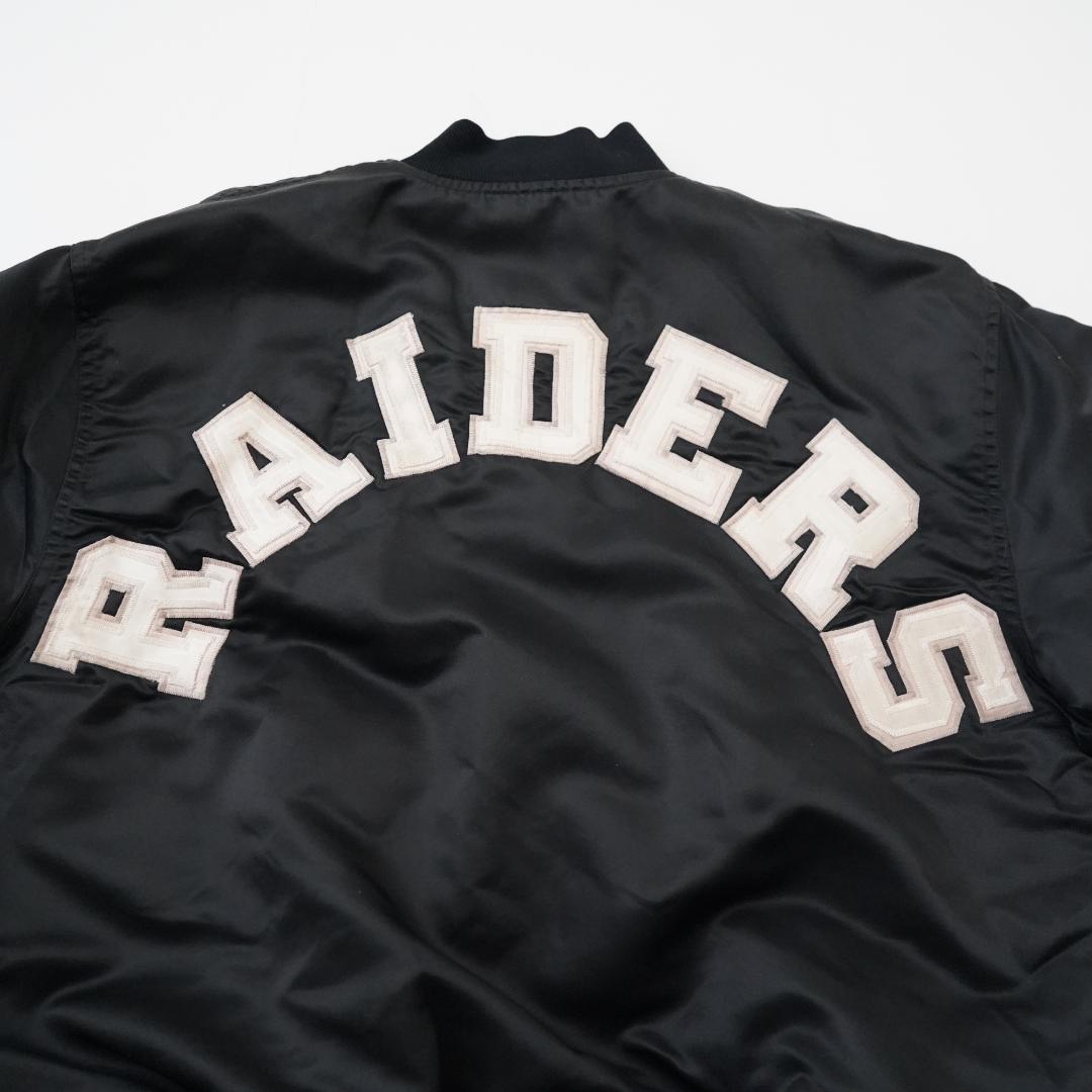 美品 80s NFL ボンバージャケット スタジャン XL レイダース 2882