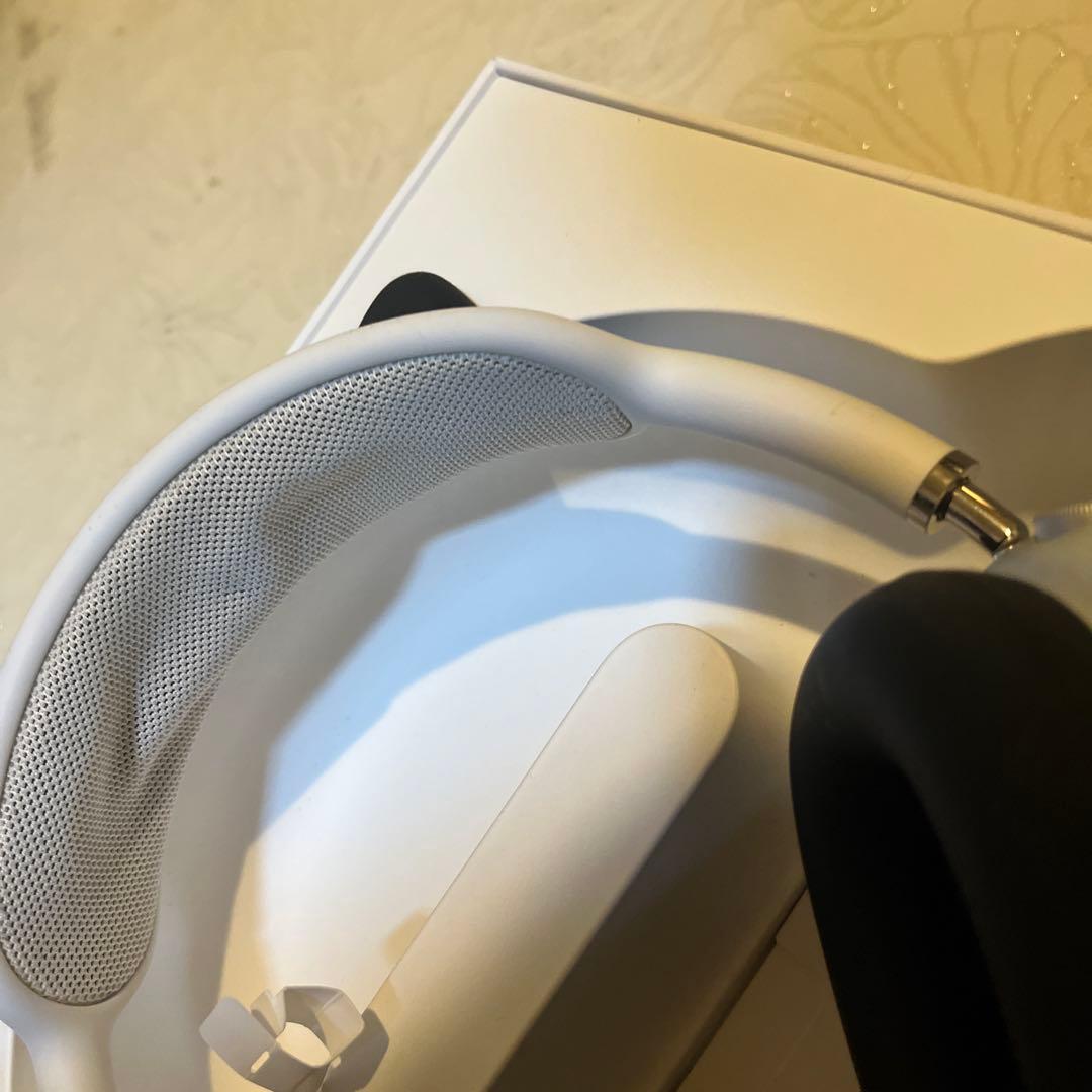 APPLE Airpods MAX 本体シルバー正規品美品本物猫耳操作確認済即発