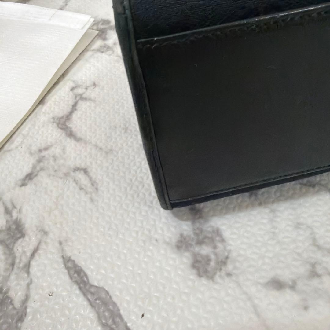 P*e様 GUCCI ブラック ハンドバッグ GGパターン