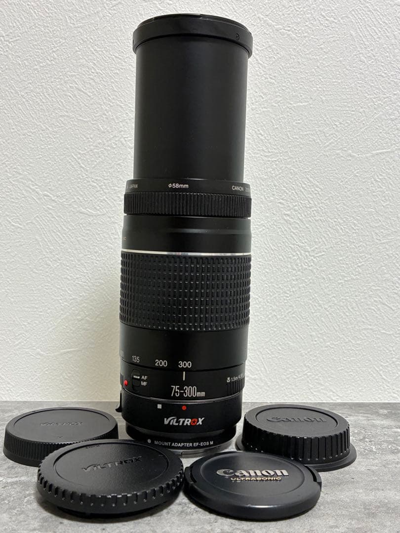 ⭐️美品⭐️Canon EF 75-300 III & EF-EOS M アダプター