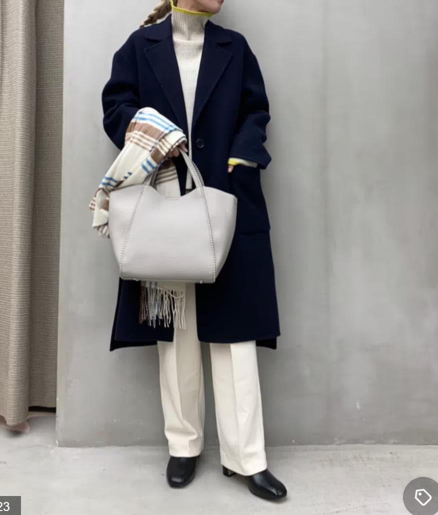 22aw Beauty & Youth テーラード リバーコート M