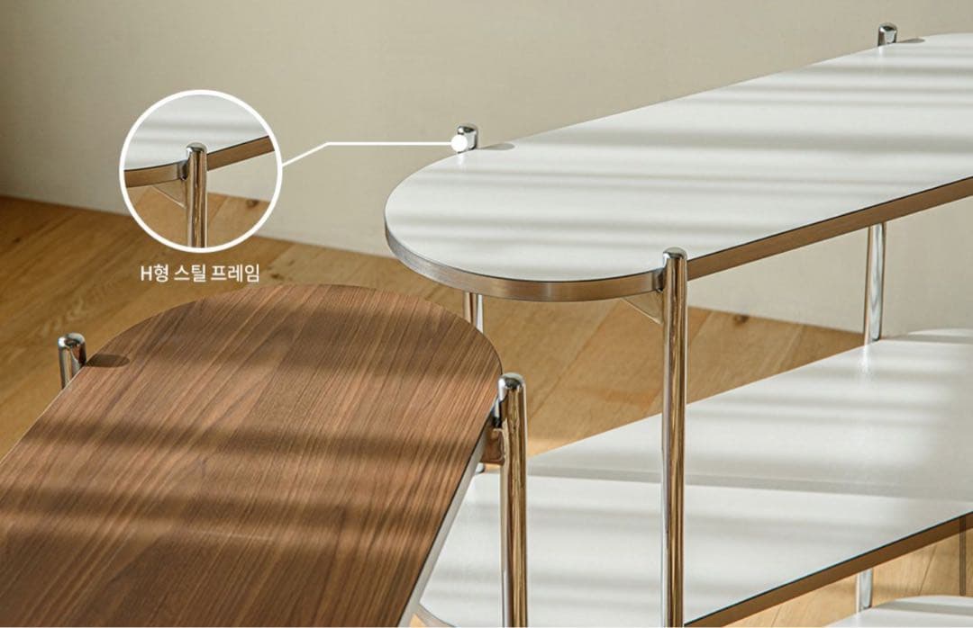 韓国のインテリア　ラック2段　サイドテーブル