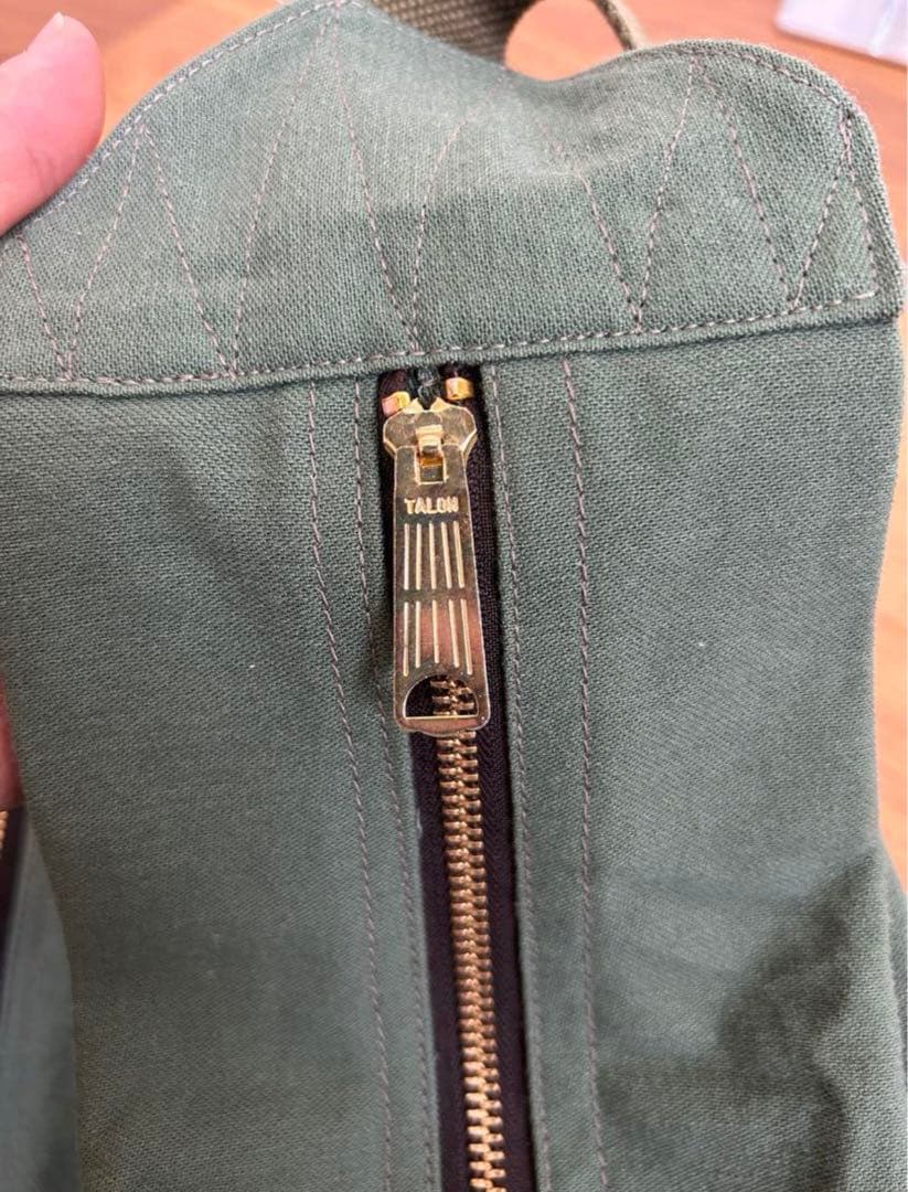 ビンテージ　リメイクバッグ　TALONzip アメリカ軍　ボディバッグ