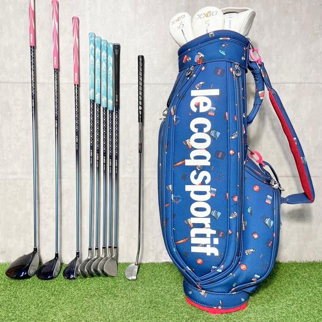【バッグ美品】ゼクシオ MP1300 オール13代目 A ゴルフクラブ 9本 右