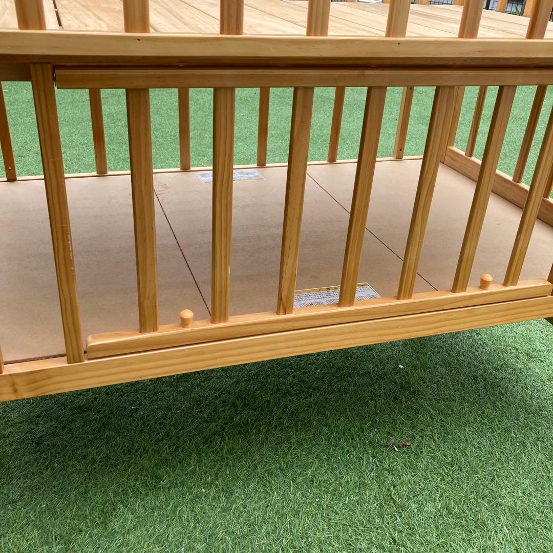 【katoji】カトージ　ベビーベット　チャーミー（ナチュラル）120×70