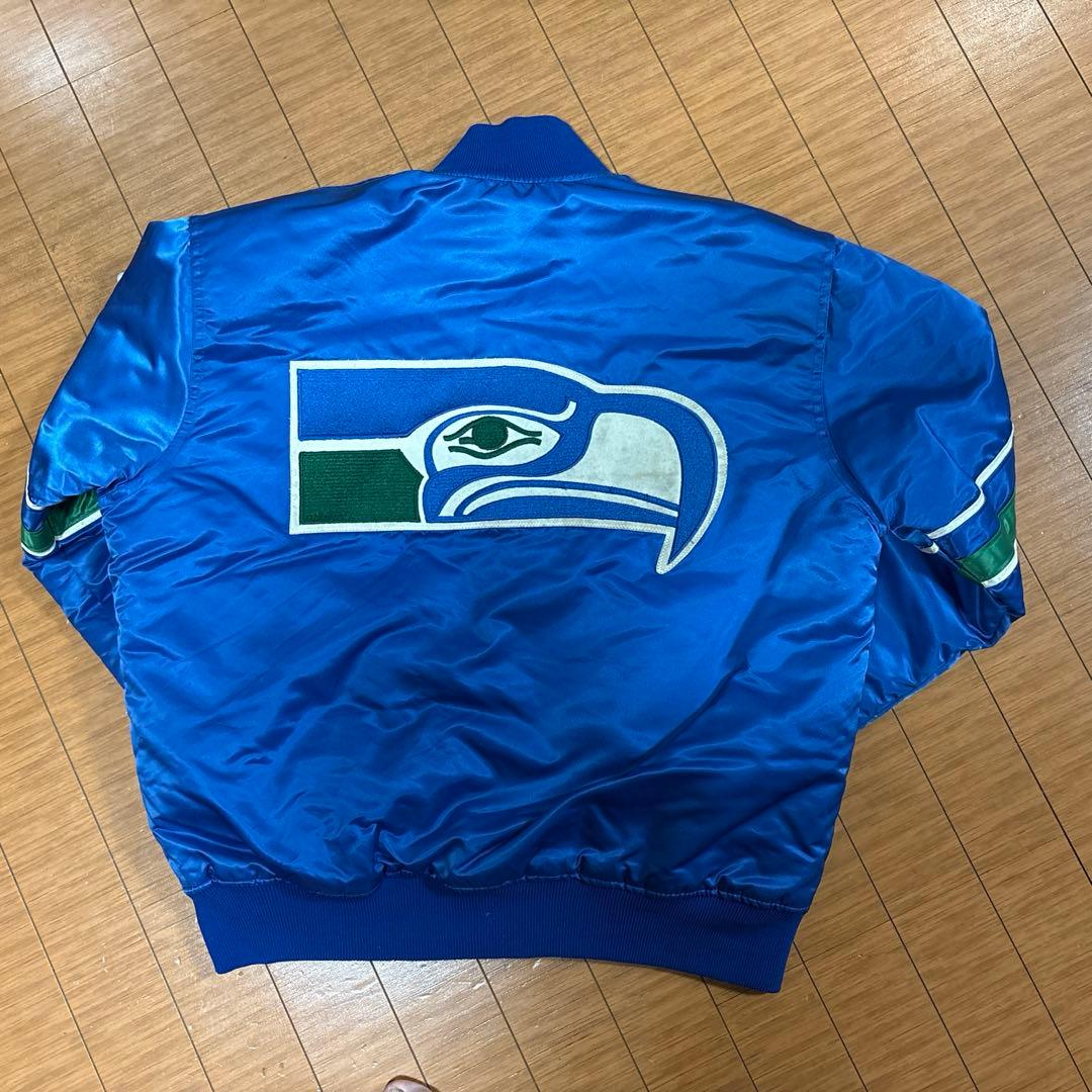 NFL シアトル・シーホークス サテンジャケット
